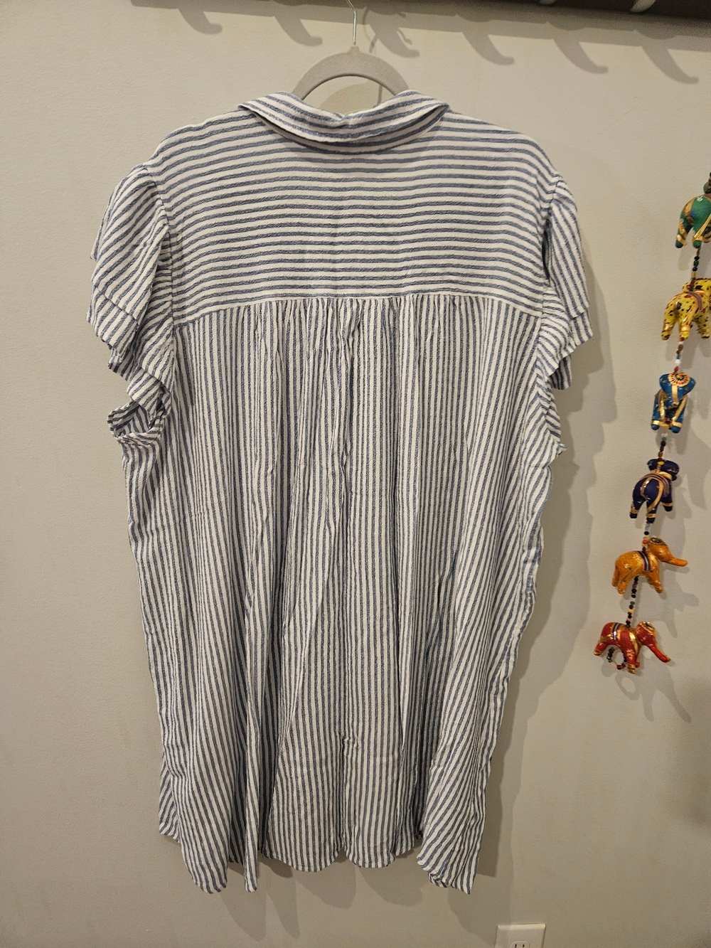 Jane and Delancey Blue and White Striped Mini Dress - Picture 2 of 4